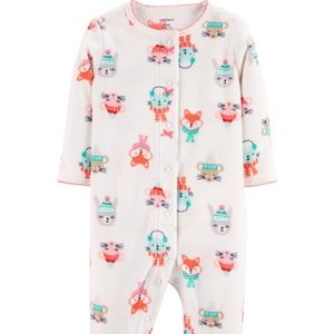 Christmas Characters Sleep N Play Snap -UP Fleece